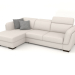 3D Modell Kelly Sofa mit Ottomane (Hercules 21) - Vorschau