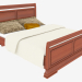 3d model Double bed in classic style 1812 - preview
