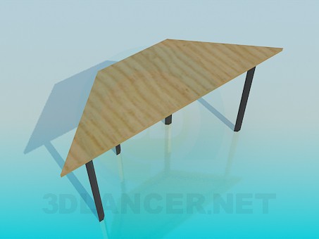 modelo 3D Mesa trapezoidal - escuchar modelo 3D Mesa trapezoidal - escuchar