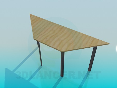 modelo 3D Mesa trapezoidal - escuchar modelo 3D Mesa trapezoidal - escuchar