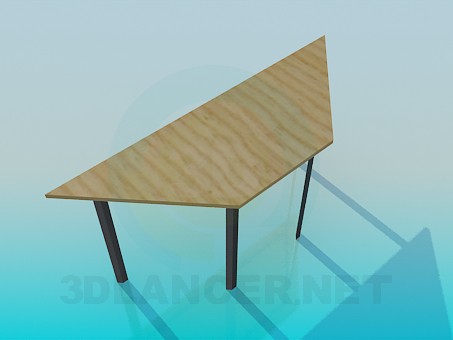 modelo 3D Mesa trapezoidal - escuchar modelo 3D Mesa trapezoidal - escuchar