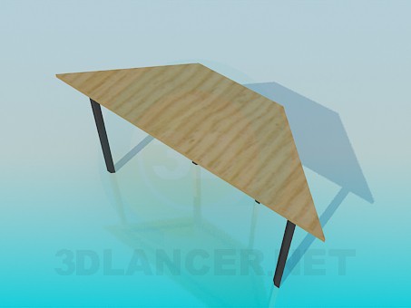 modelo 3D Mesa trapezoidal - escuchar modelo 3D Mesa trapezoidal - escuchar