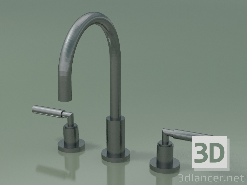 3d model Mixer with two handles and three mounting holes (20 713 882-990010) - preview