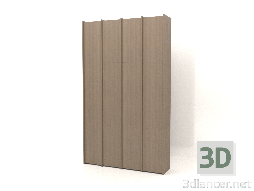 3 डी मॉडल मॉड्यूलर अलमारी एसटी 07 (1530x409x2600, लकड़ी ग्रे) - पूर्वावलोकन
