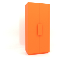 Wardrobe MW 04 paint (option 1, 1000x650x2200, luminous bright orange)