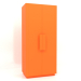 3d model Wardrobe MW 04 paint (option 1, 1000x650x2200, luminous bright orange) - preview