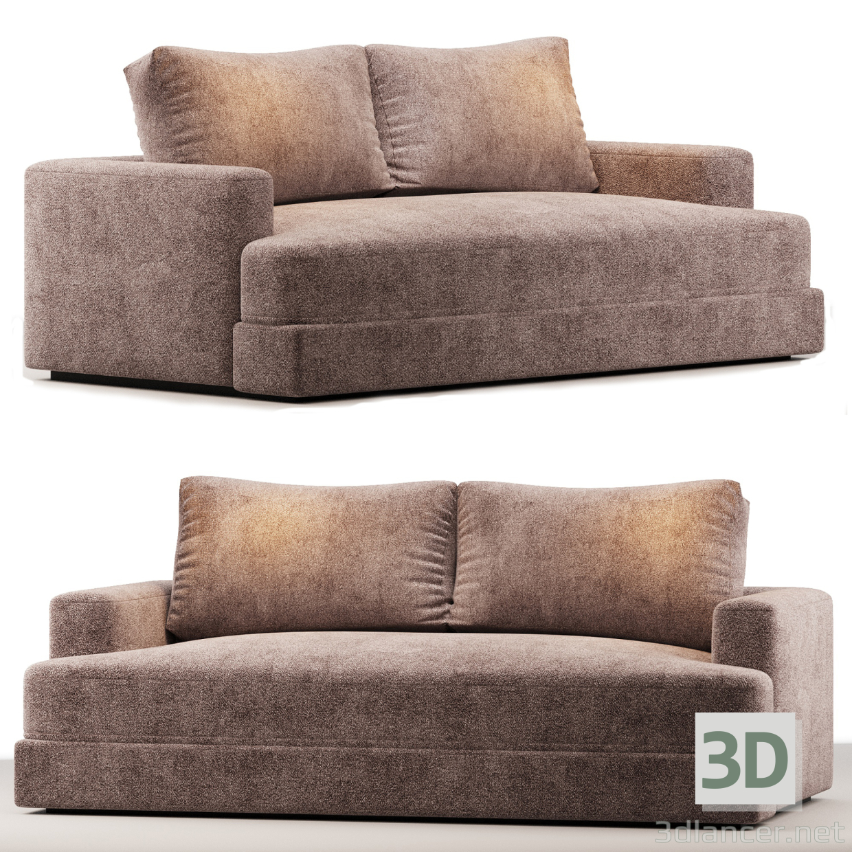 El sofá Varick 3D modelo Compro - render
