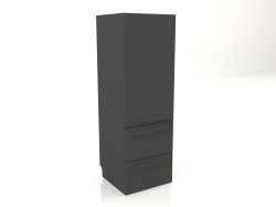 Cabinet and two drawers 60 cm (black)
