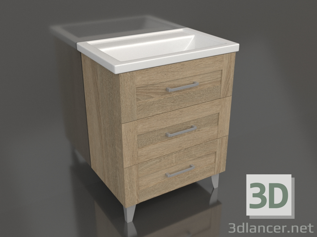 3D modeli Yer dolabı 70 cm (FOS01073DS) - önizleme