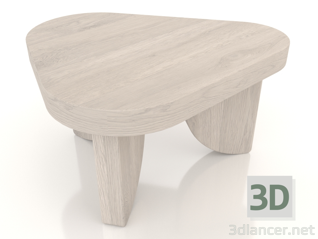 3d модель Столик журнальный COBBLE (XS, беленый дуб) – превью