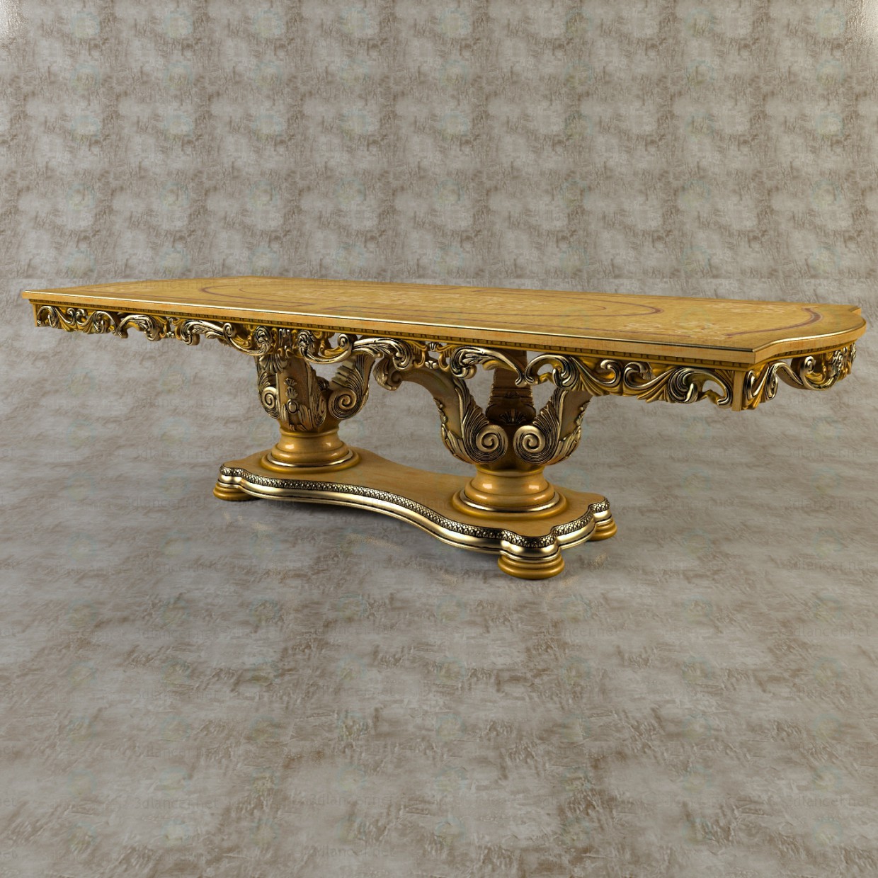 Mesa de comedor 3D modelo Compro - render Mesa de comedor 3D modelo Compro - render