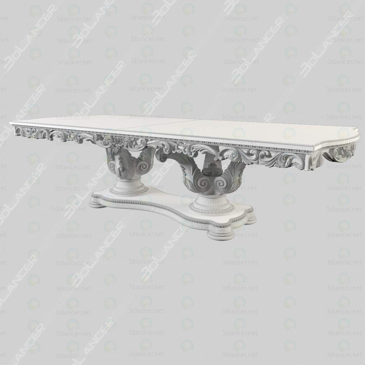 Mesa de comedor 3D modelo Compro - render Mesa de comedor 3D modelo Compro - render