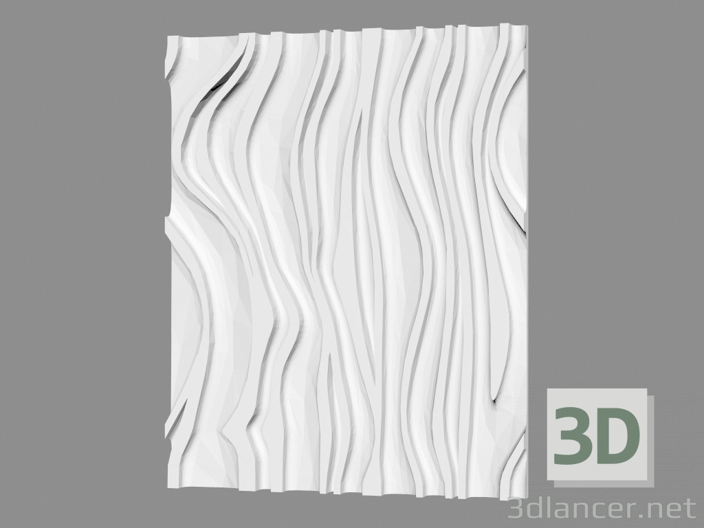 Modelo 3d Painel de parede de gesso (artigo 105) - preview