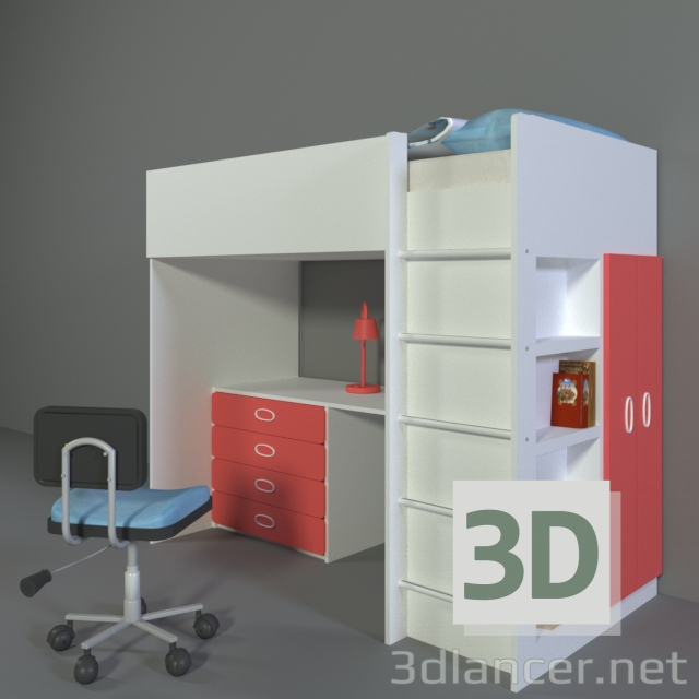 modèle 3D IKEA STUVA FRITIDS - preview