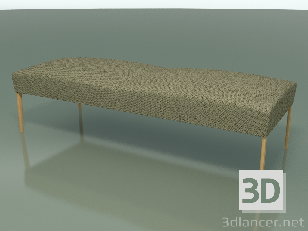 modello 3D Panchina doppia 2714 (rovere naturale) - anteprima