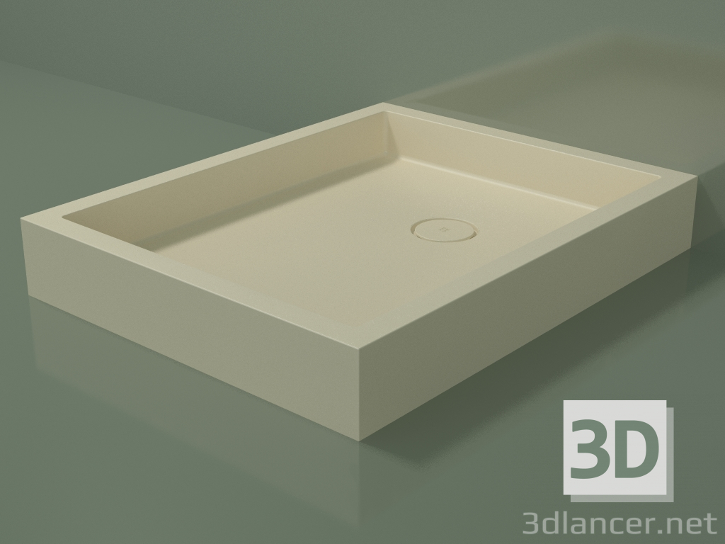 3D modeli Duş teknesi Alto (30UA0147, Bone C39, 80x100 cm) - önizleme
