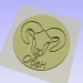 3d Aries zodiac sign model buy - render