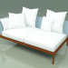 modello 3D Modulo divano destro 004 (Metal Rust, Batyline Sky) - anteprima