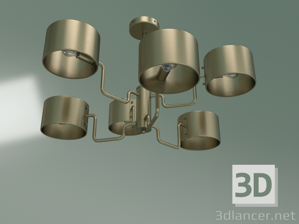 3d model Hanging chandelier 293-6 - preview