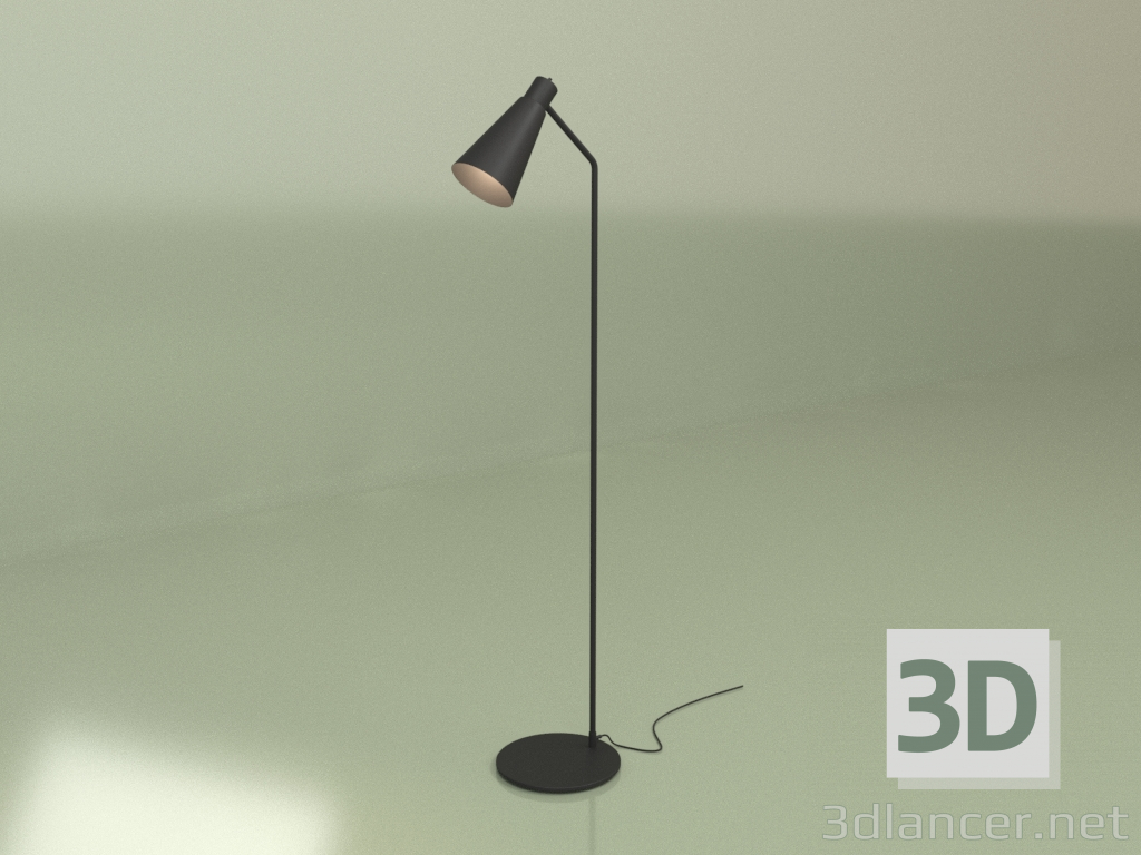 modello 3D Lampada da terra OA (nero) - anteprima