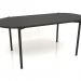 3 डी मॉडल डाइनिंग टेबल DT 08 (गोल सिरे) (1825x819x754, लकड़ी का काला) - पूर्वावलोकन