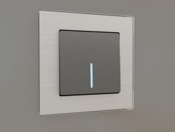 Single-key switch with backlight (corrugated graphite)