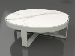 Кавовий столик круглий Ø90 (DEKTON Aura, Cement grey)