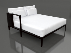 Módulo de sofá XL, seção 2 direita (preto)