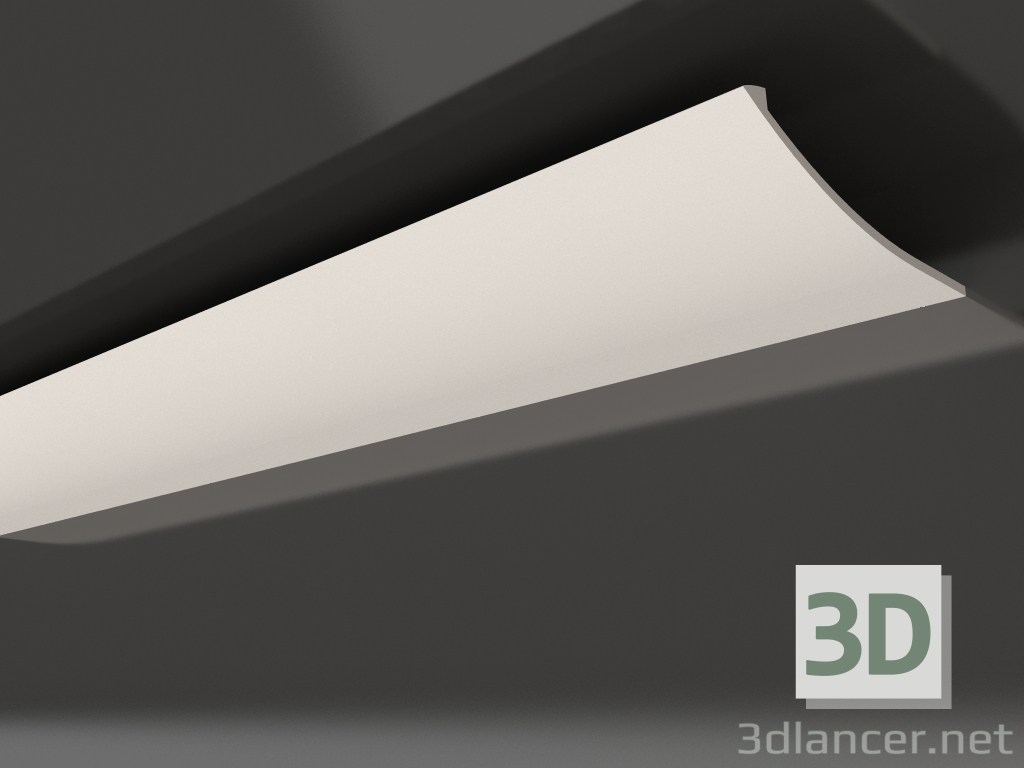 modello 3D Cornice soffitto in gesso con illuminazione KGC 004 1 (80x350) - anteprima