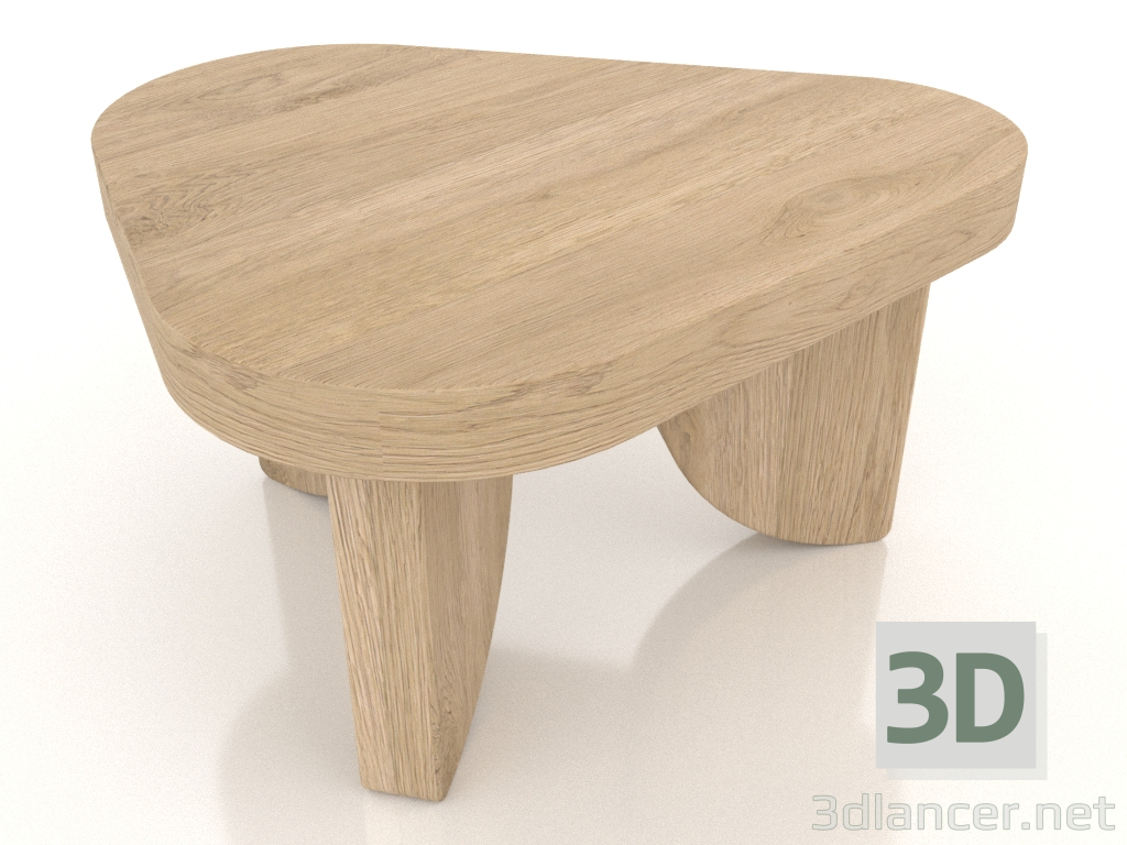 3d модель Столик журнальный COBBLE (XS, осветленный дуб) – превью