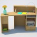 3D Modell Büro-Schreibtisch - Vorschau