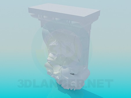 3d модель Элемент карниза – превью 3d модель Элемент карниза – превью