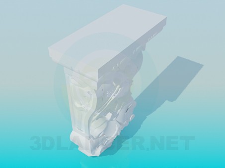 3d модель Элемент карниза – превью 3d модель Элемент карниза – превью