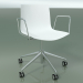 3D Modell Stuhl 0380 (5 Räder, mit Armlehnen, LU1, Polypropylen PO00101) - Vorschau