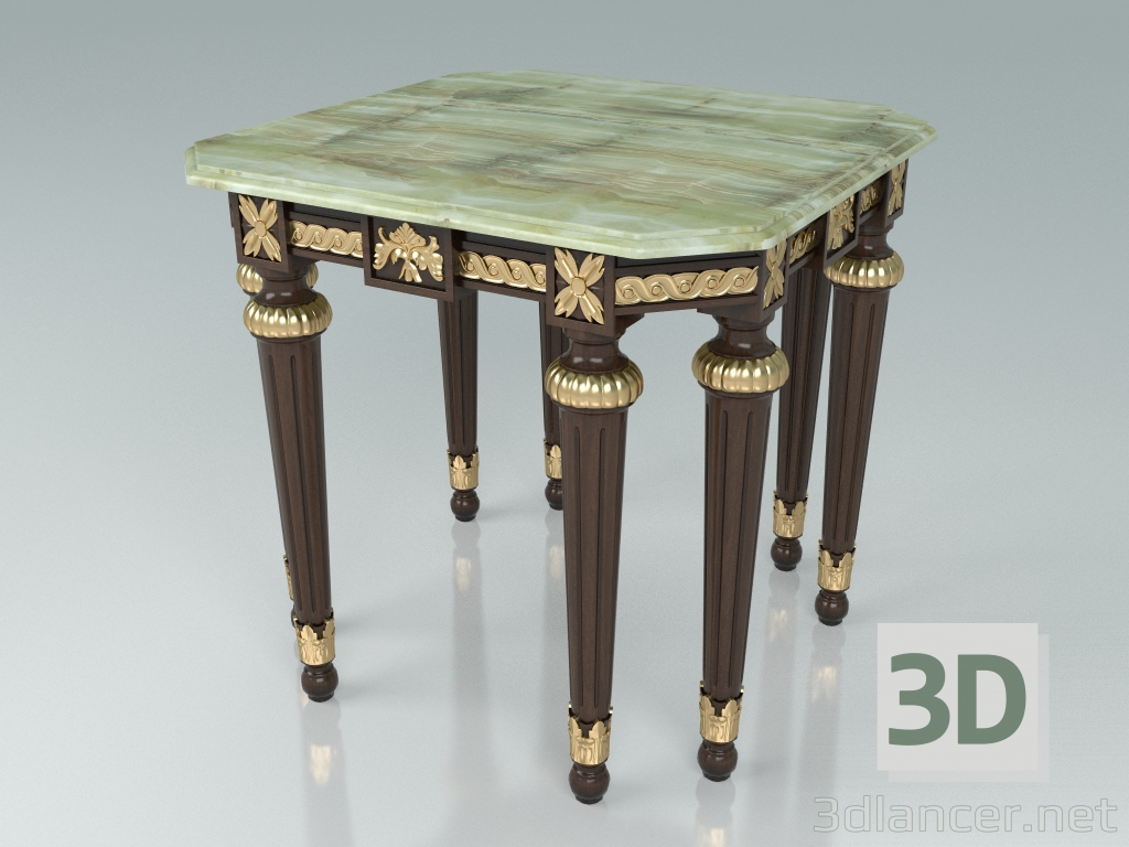 modello 3D Tavolino quadrato (art. 14601) - anteprima
