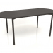 modèle 3D Table à manger DT 08 (extrémité arrondie) (1825x819x754, bois marron foncé) - preview