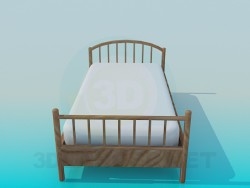 Wooden bed for a child