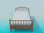 एक बच्चे के लिए लकड़ी बिस्तर