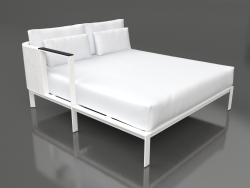 Modulo divano XL, sezione 2 destra (Bianco)