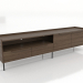 modello 3D Mobile porta TV LARGE OPEN 2200 mm (frassino noce alleggerito) - anteprima