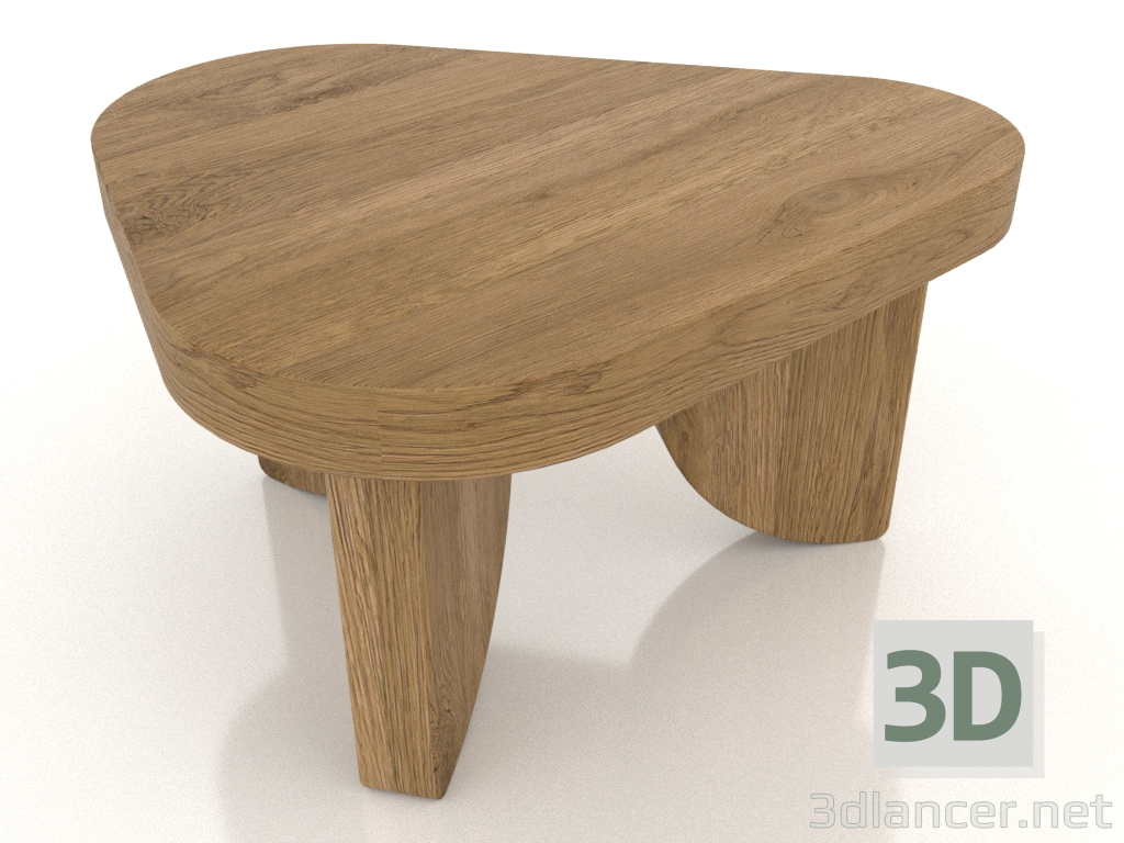 3d модель Столик журнальный COBBLE (XS, натуральный дуб) – превью