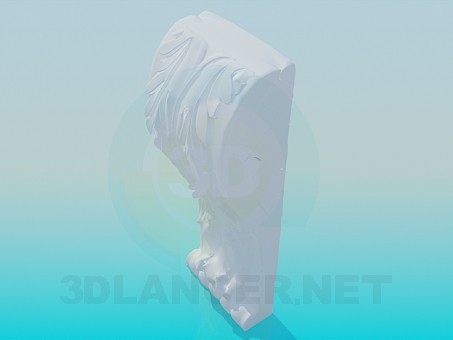 modelo 3D Elemento de la cornisa - escuchar modelo 3D Elemento de la cornisa - escuchar