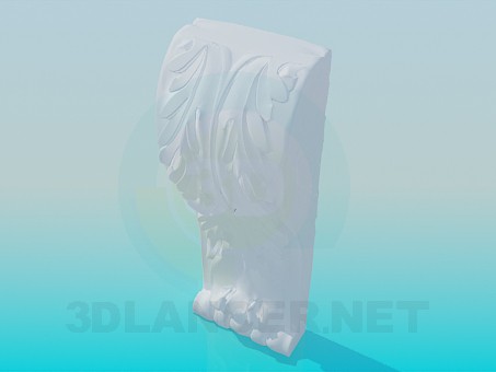 modelo 3D Elemento de la cornisa - escuchar modelo 3D Elemento de la cornisa - escuchar