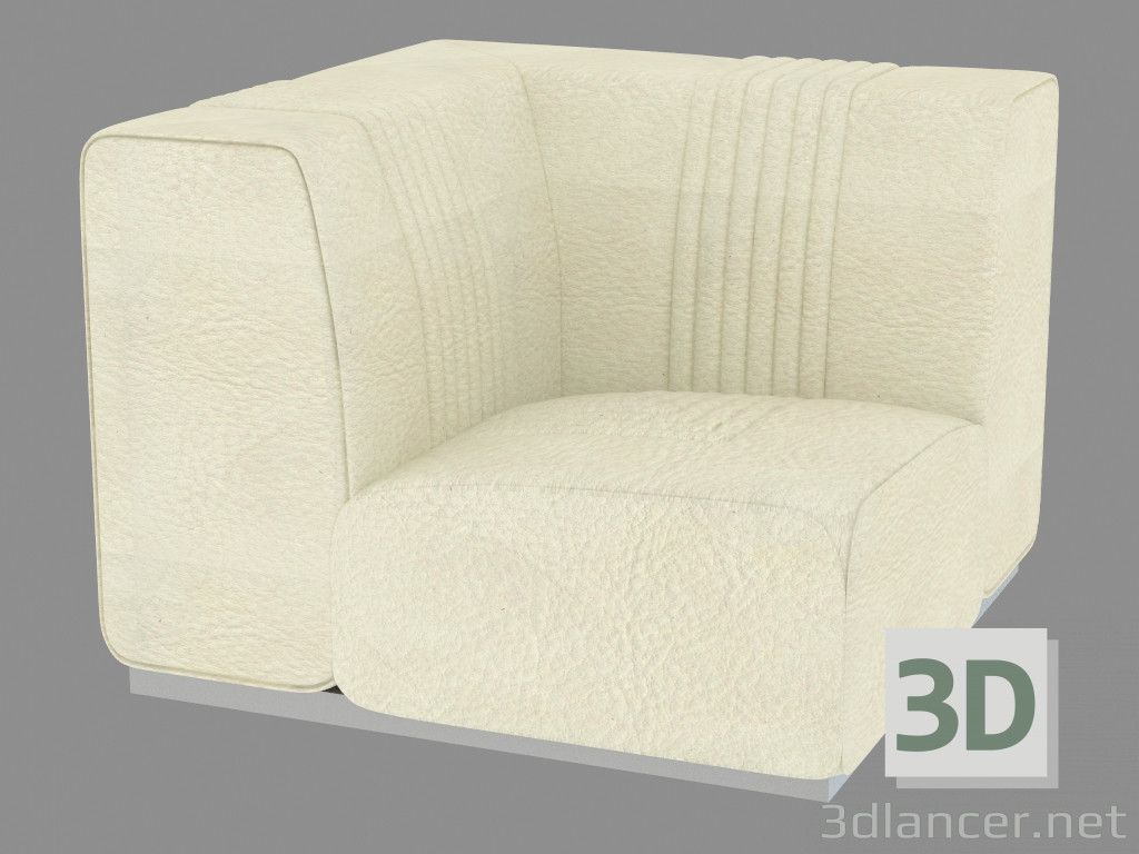 modello 3D Elemento angolare del divano Cadillac - anteprima