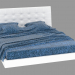 3d model Double bed Franklyn (216x230x110h) - preview