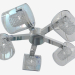 modèle 3D Lampe plafonnier BELINDA (MOD504-05-N) - preview