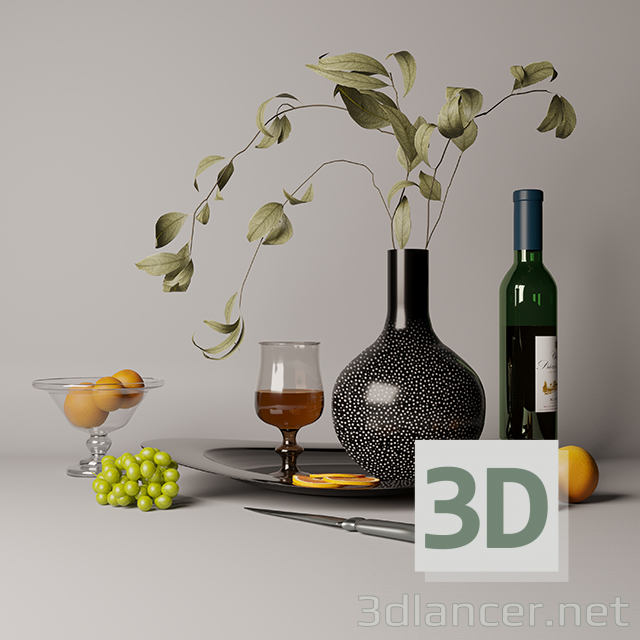 modello 3D di natura morta comprare - rendering