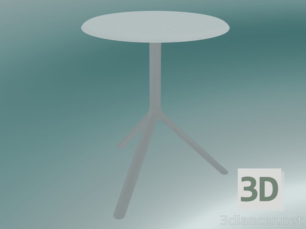 modello 3D Tavolo MIURA (9553-01 (Ø 60cm), H 73cm, bianco, bianco) - anteprima
