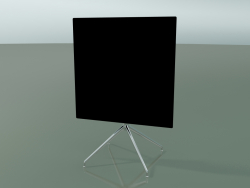 Square table 5742 (H 72.5 - 79x79 cm, folded, Black, LU1)