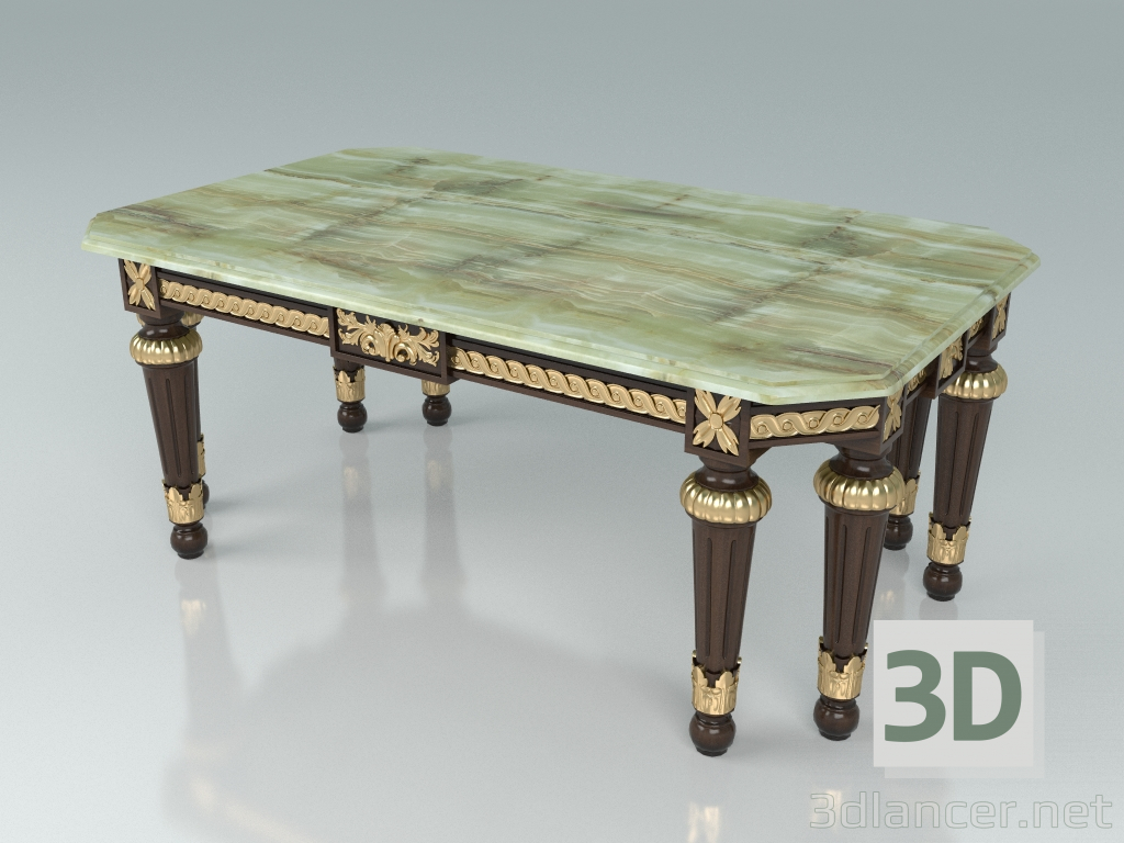 3d model Rectangular coffee table (art. 14602) - preview